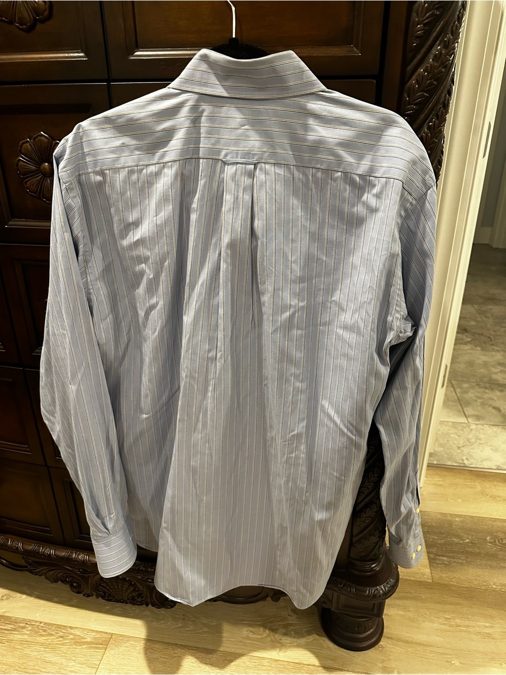 Tommy Hilfiger Striped Dress Shirt Mens 15-1/2 34/35 Cotton - Picture 2 of 7